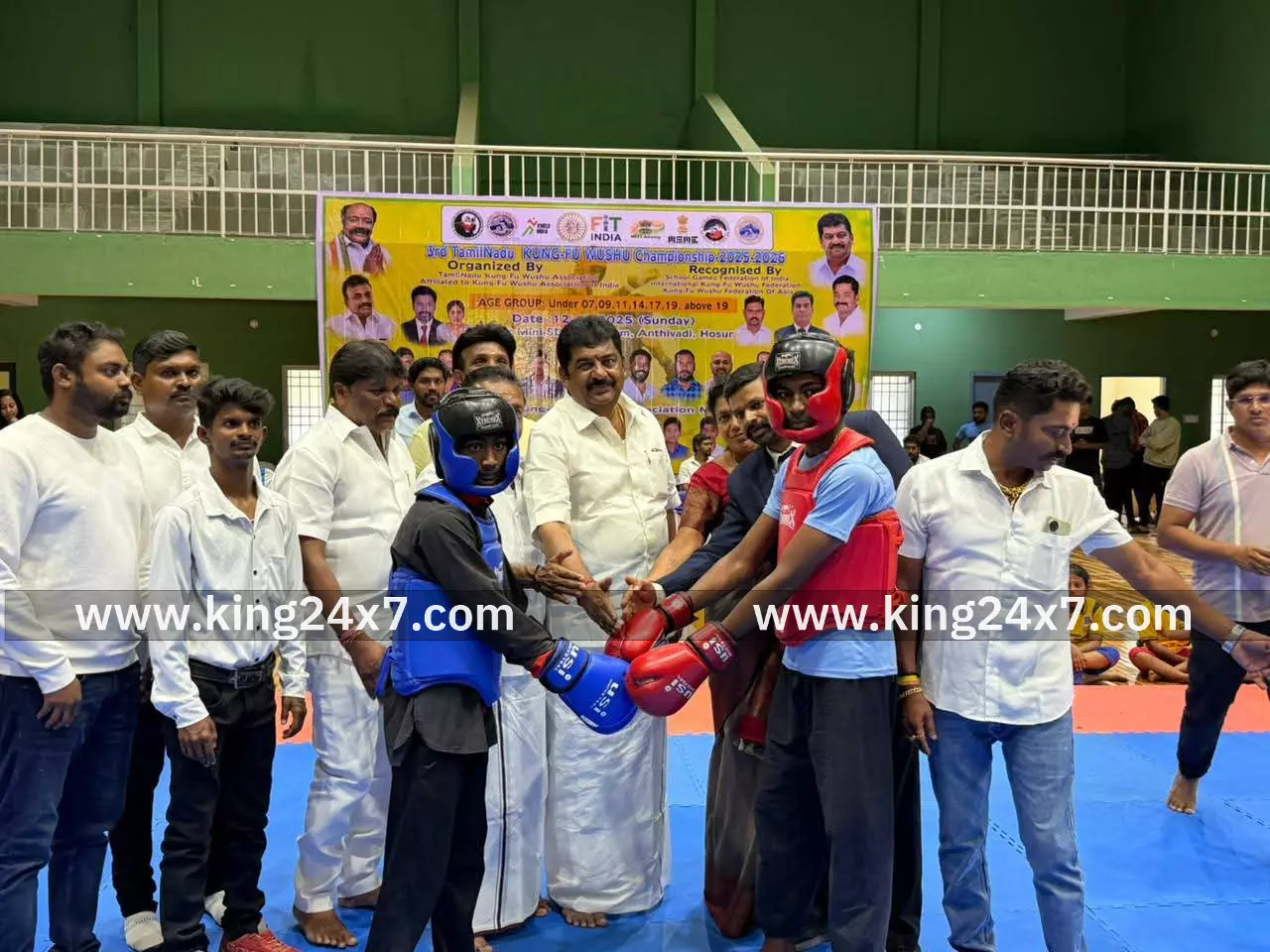 ஓசூரில் குங்ஃபூ போட்டியை துவங்கி வைத்த எம்.எல்.ஏ.