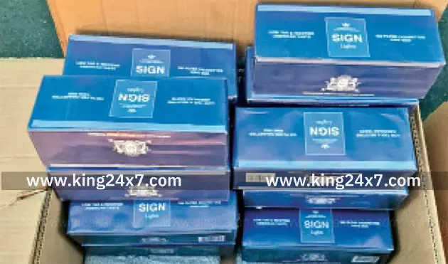 துபாயிலிருந்து கடத்திய ரூ.3.75 கோடி சிகரெட்டுகள் பறிமுதல்!