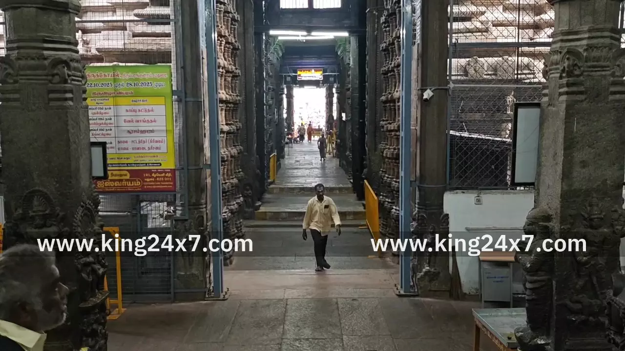 வெறிச்சோடி காணப்படும் திருப்பரங்குன்றம் முருகன் கோவில்