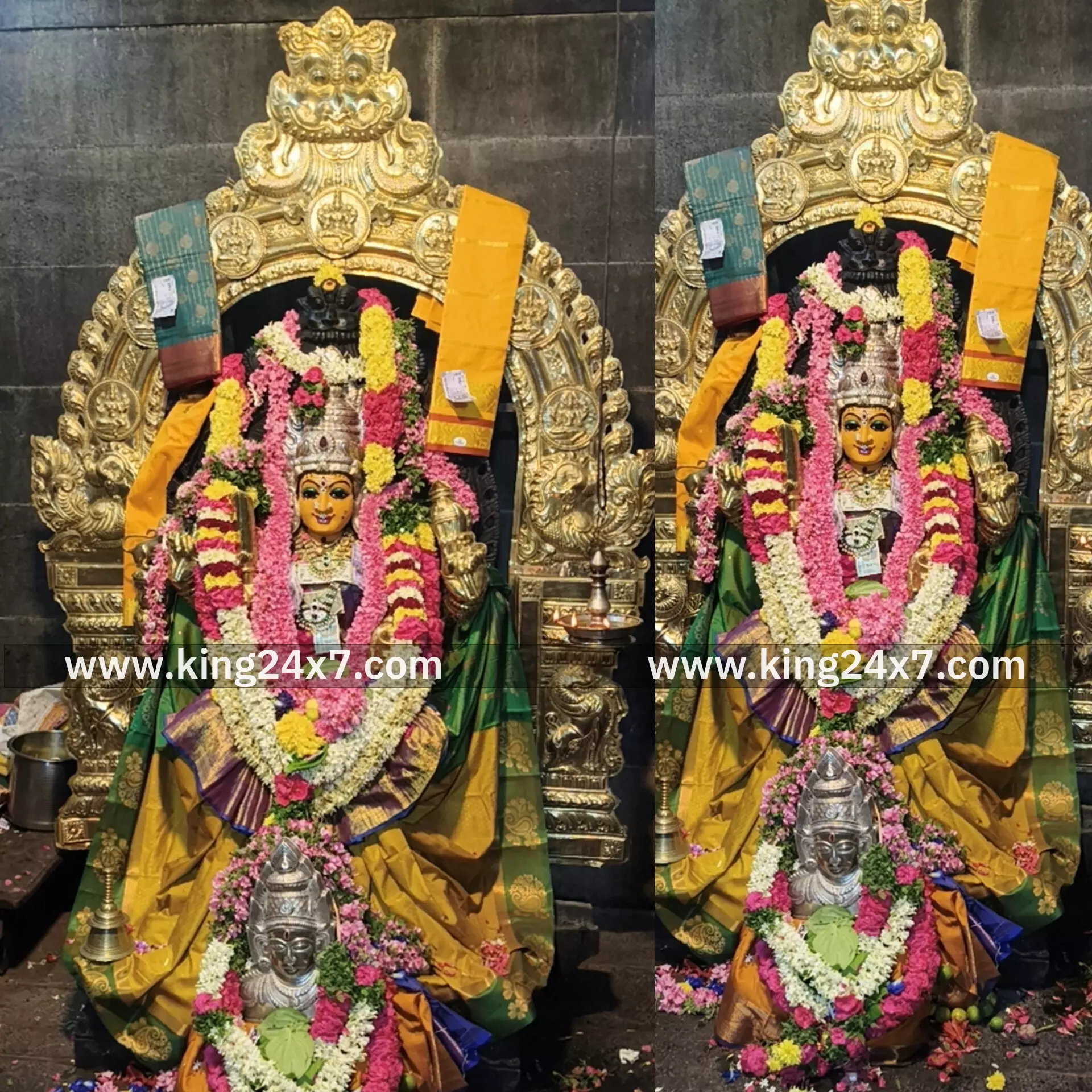 ராசிபுரம் ஸ்ரீ நித்திய சுமங்கலி மாரியம்மனுக்கு வெள்ளி காப்பு மஞ்சள் அலங்காரம் பக்தர்கள் சாமி தரிசனம்.. ராசிபுரம் ஸ்ரீ நித்திய சுமங்கலி மாரியம்மனுக்கு வெள்ளி காப்பு மஞ்சள் அலங்காரம் பக்தர்கள் சாமி தரிசனம்..