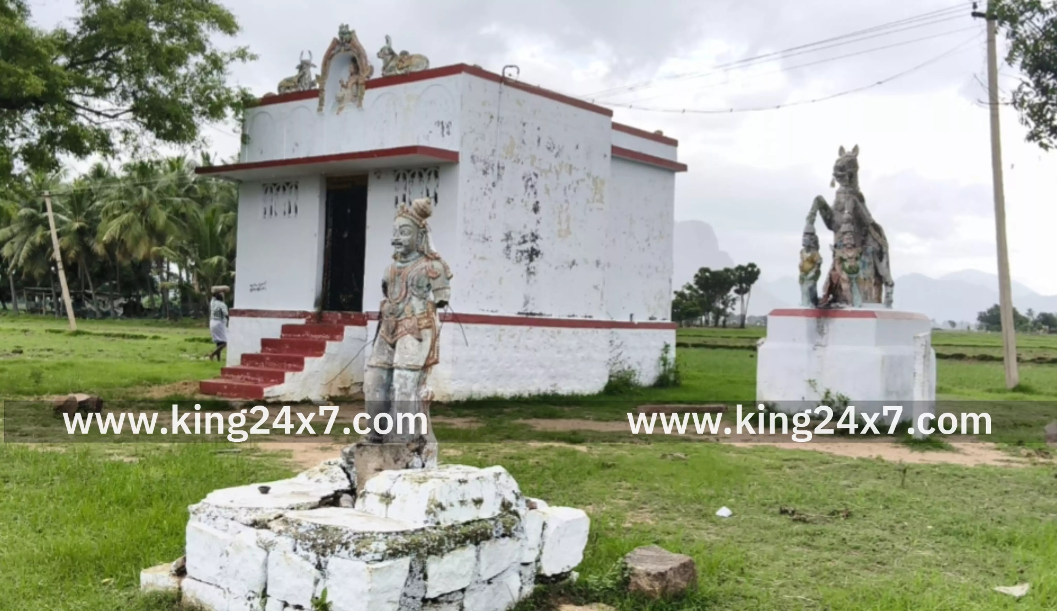 பழமையான கோவிலுக்கு சாலை அமைக்கும் பணி தீவிரம்