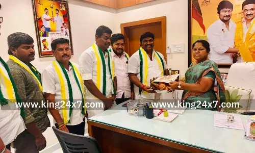 அமைச்சர் என்.கயல்விழி செல்வராஜ் அவர்கள் உடன் கே.எஸ்.ராஜ் கவுண்டர் சந்திப்பு!!