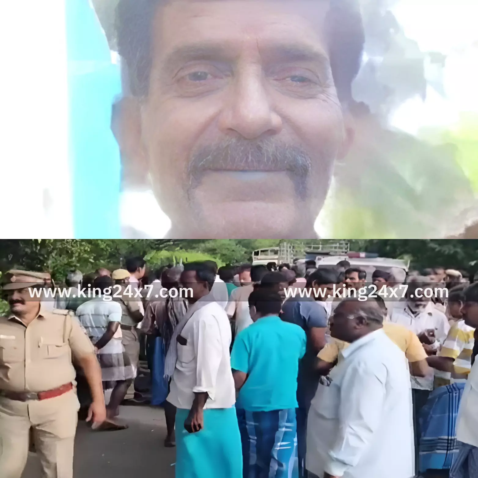 மகாராஜகடை அருகே காட்டு யானை தாக்கி விவசாயி உயிரிழப்பு-  கிராம மக்கள் மறியல்.