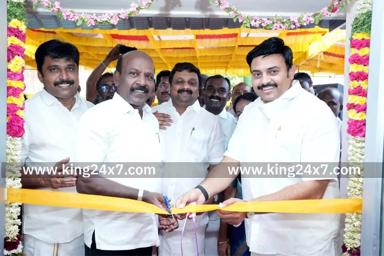 நாமக்கல்லில் புதிய சித்த மருத்துவமனையை திறந்து வைத்த அமைச்சர் மா. சுப்பிரமணியன்.