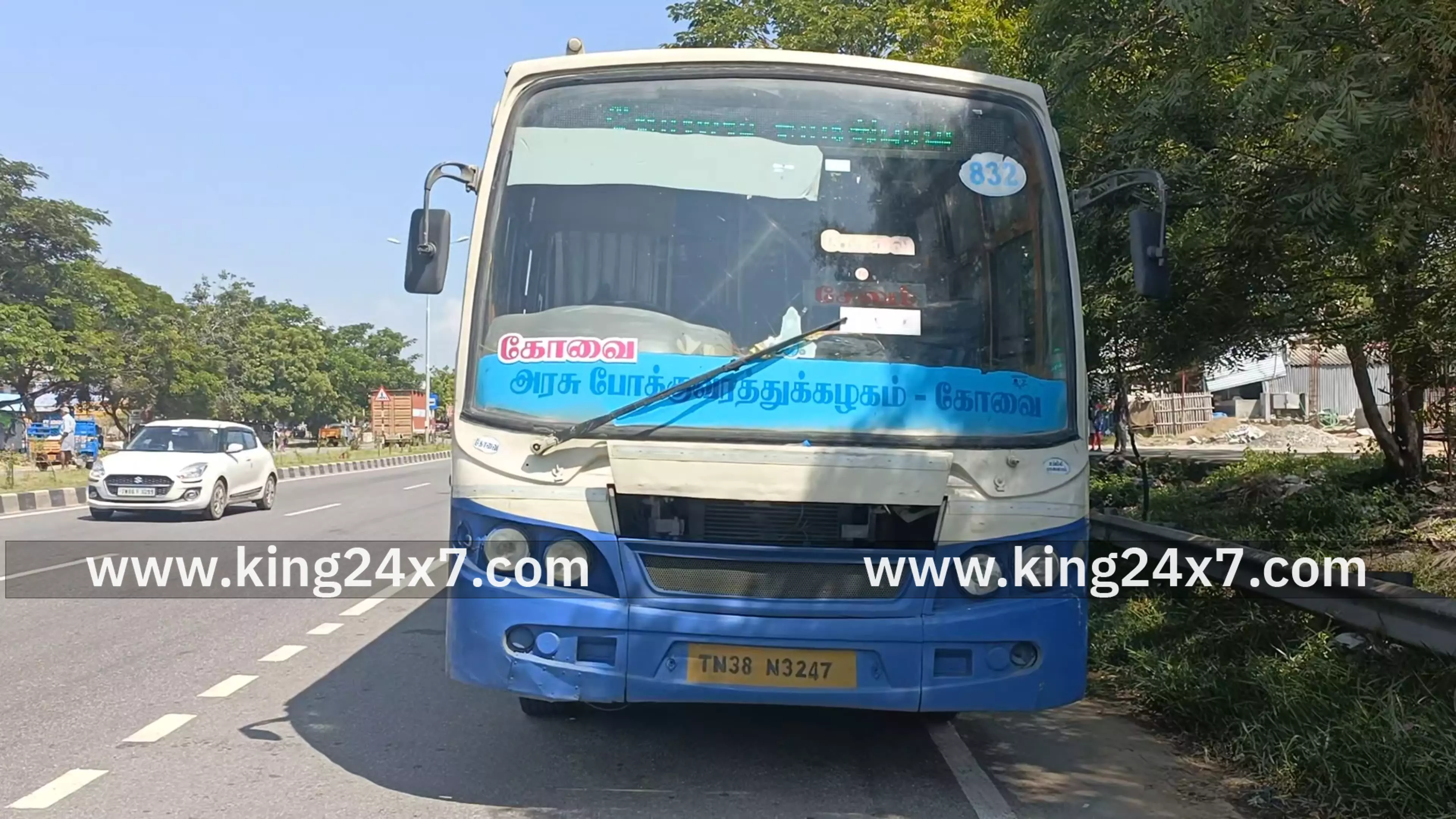 அரசு பேருந்து மோதியதில் பெண் படுகாயம் அரசு பேருந்து மீது லாரி மோத, லாரி, பேருந்து சேதம் அரசு பேருந்து மோதியதில் பெண் படுகாயம் அரசு பேருந்து மீது லாரி மோத, லாரி, பேருந்து சேதம்