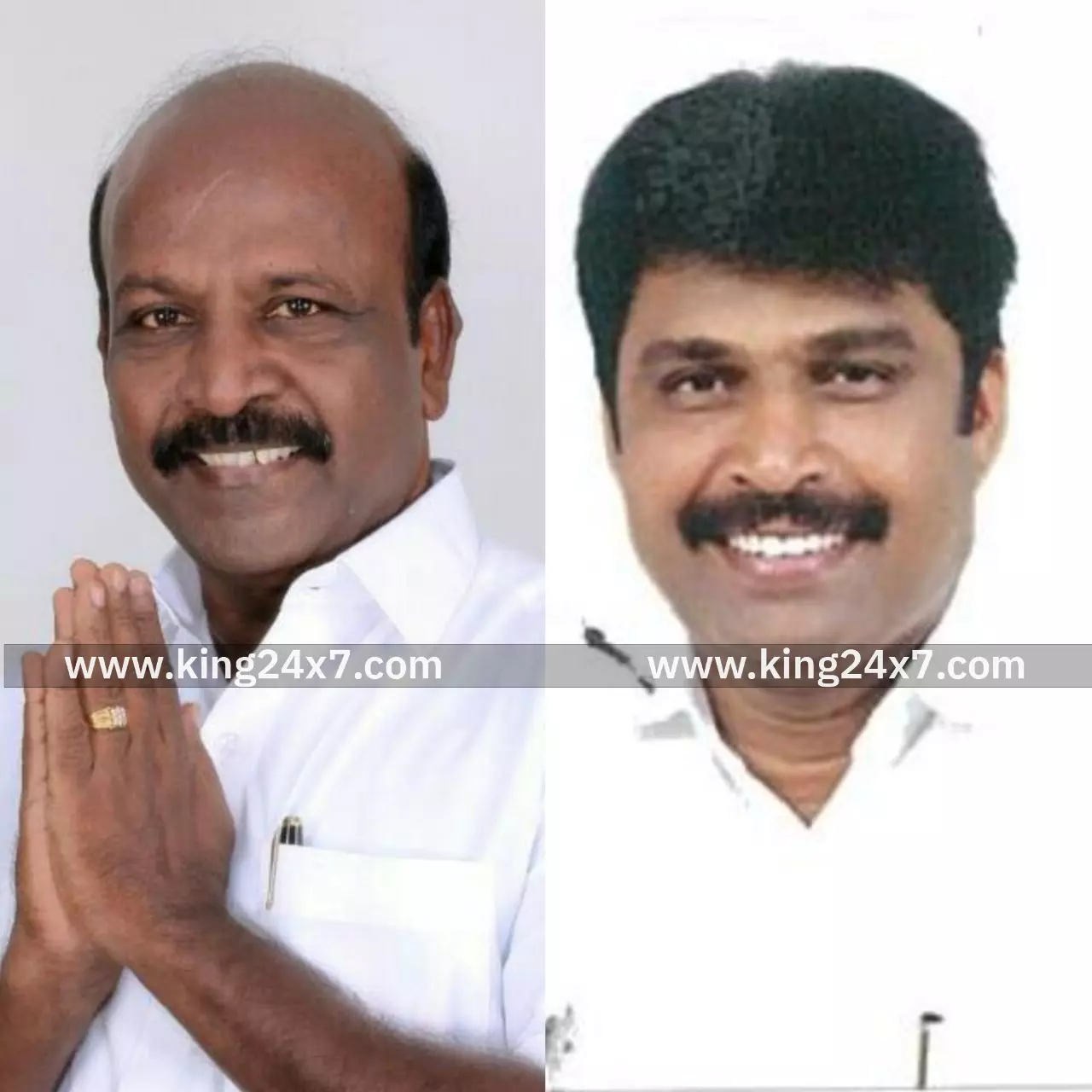 அமைச்சர் மா.சுப்பிரமணியனிடம் கோரிக்கை மனுவை அளித்த  எம்.பி வி.எஸ் மாதேஸ்வரன்.