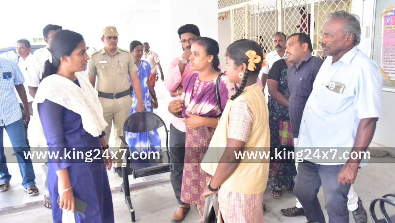 பல்வேறு வளர்ச்சி திட்டப் பணிகள் குறித்து நேரில் சென்று ஆய்வு மேற்கொண்ட மாவட்ட ஆட்சியர்.