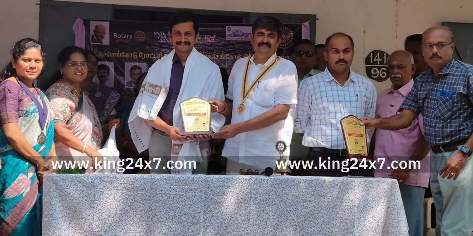 திருச்செங்கோடு ரோட்டரி சங்கம்இன்னர் வீல் சங்கம்கே எஸ் ஆர் காலேஜ் ஆப் டெக்னாலஜிஆகியவை இணைந்து நடத்திய சார்பில் இலவச மருத்துவ முகாம்