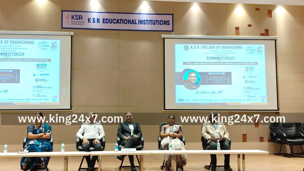 கே.எஸ்.ஆர். பொறியியல் கல்லூரியில் “KSR Connect 2K25” எனும்  மாணவர்களுக்காண வழிகாட்டுதல் நிகழ்ச்சிநடைபெற்றது