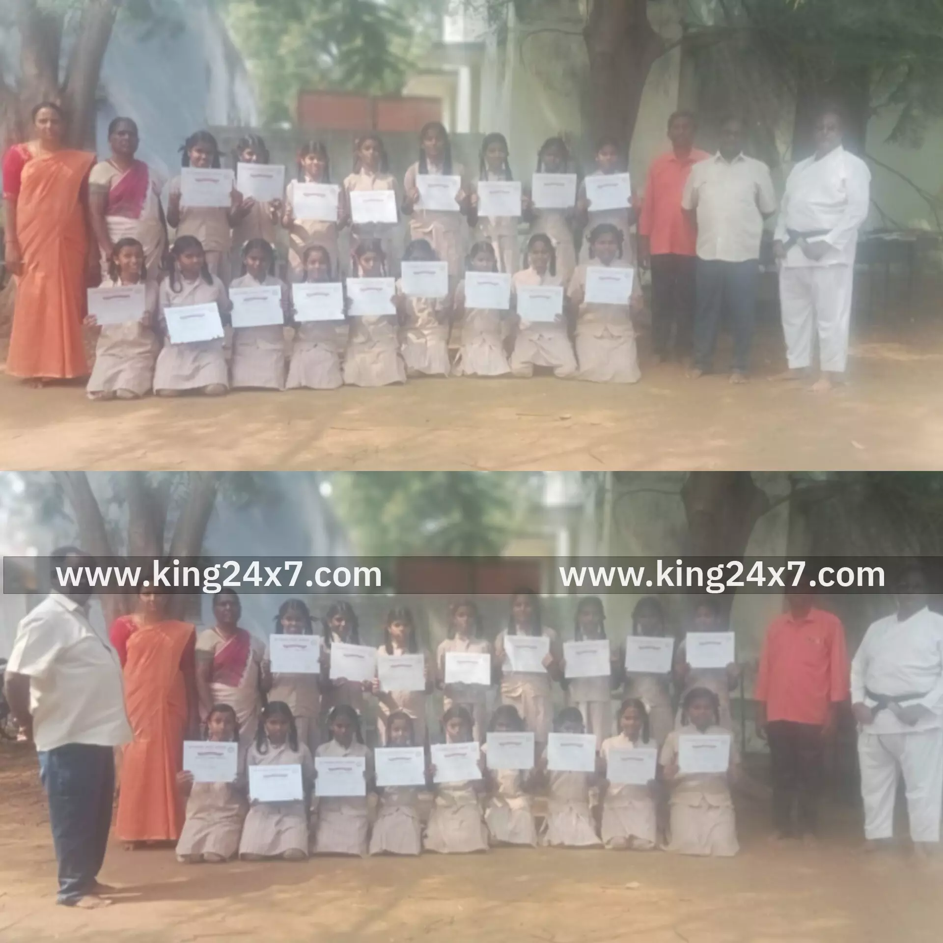 நாமக்கல் மாவட்டம். இலக்கபுரத்தில் பயிலும் 6-8 ஆம் வகுப்பு மாணவிகளுக்கு தற்காப்புக்கலை பயிற்சி  சான்றிதழ் வழங்கி பாராட்டு...