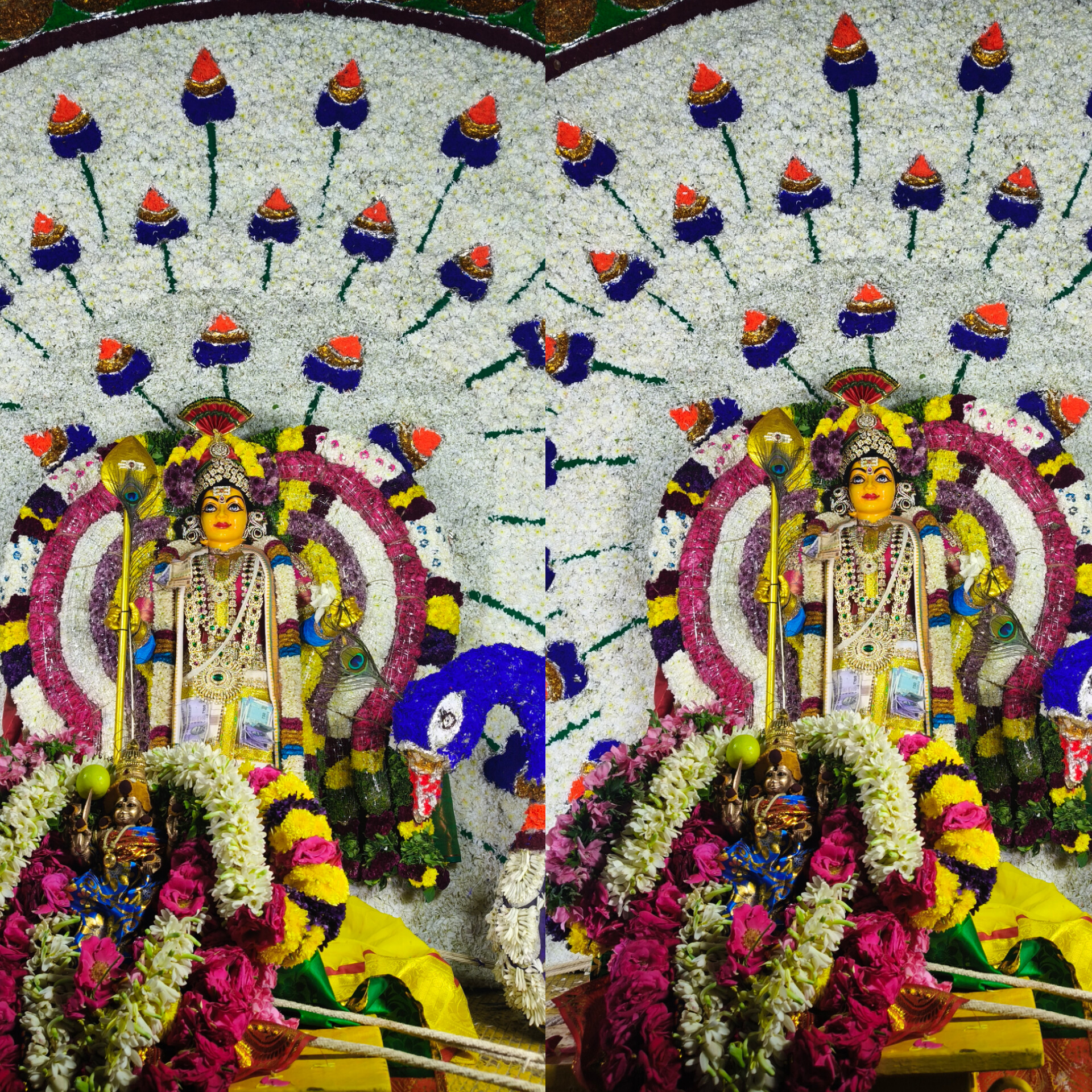 ஸ்ரீ நித்திய சுமங்கலி மாரியம்மன் பண்டிகை முன்னிட்டு சாமி ஊர்வலம் பக்தர்கள் தரிசனம்..