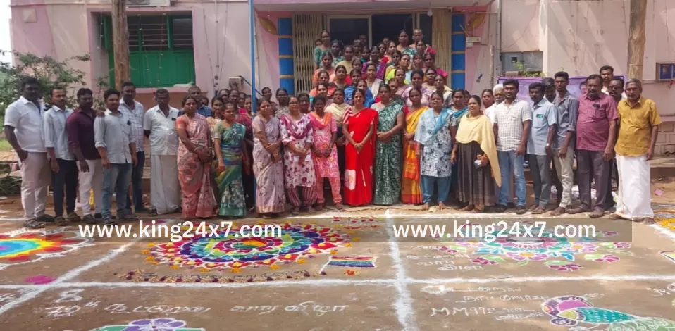 கரூரில் வண்ண வண்ண கோலங்கள் உடன் 72 ஆவது கூட்டுறவு வார விழா நடைபெற்றது.