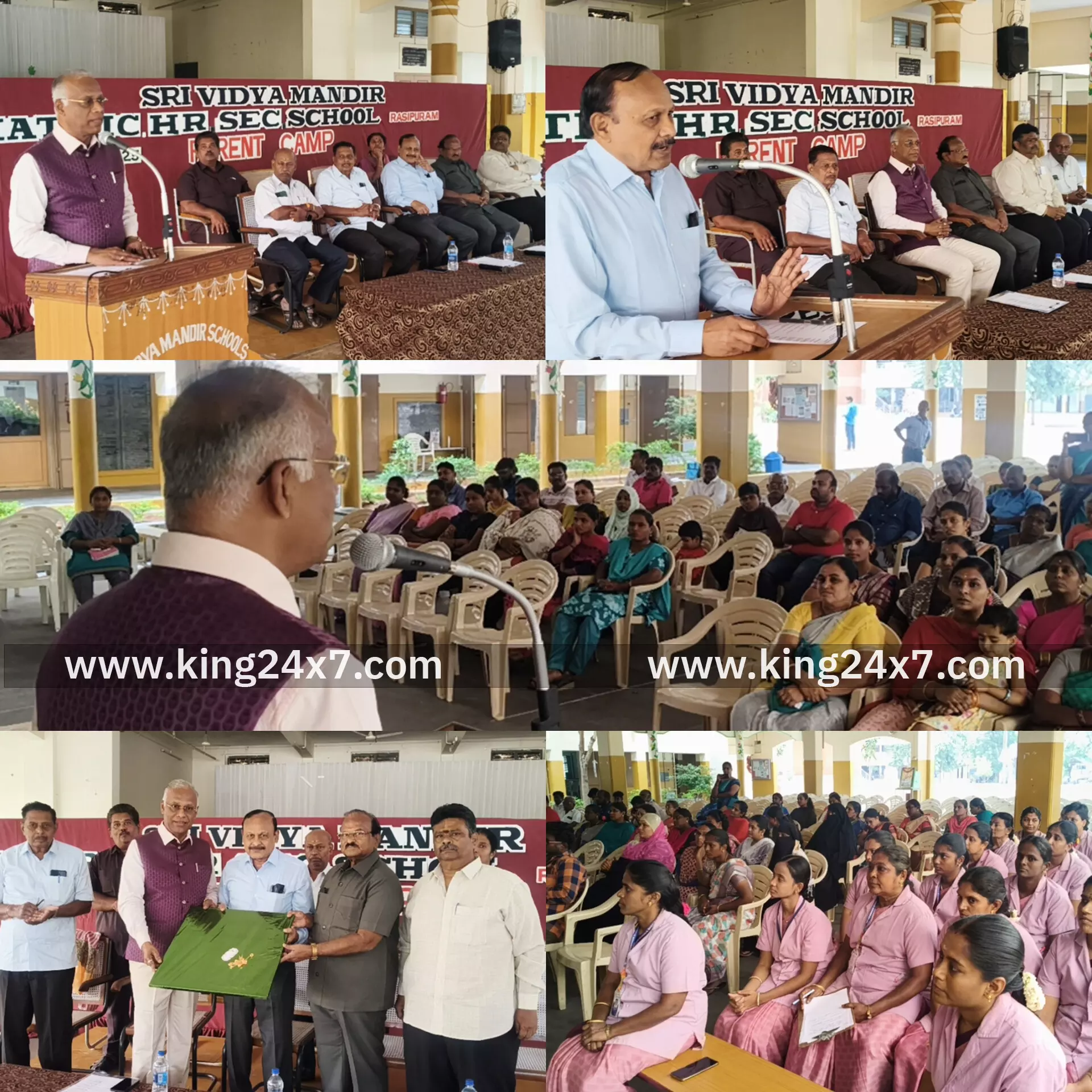 ராசிபுரம் ஸ்ரீ வித்யா மந்திர் மெட்ரிக் மேல்நிலைப்பள்ளியில் பெற்றோர் முகாம்: