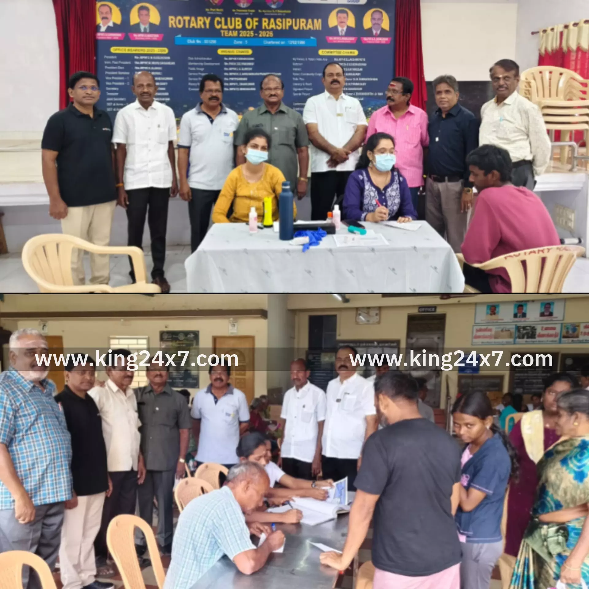 ராசிபுரம் ரோட்டரி சங்கம் சார்பில் இலவச கண் பரிசோதனை முகாம்...