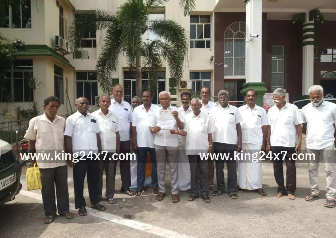 கரூர் -தமிழ் மாமன்னர் பேரரசன் ராஜேந்திர சோழன் ஆயிரம் ஆண்டுகால நிறைவு விழாவை அரசு விழாவாக கொண்டாட ஆட்சியரிடம் மனு.