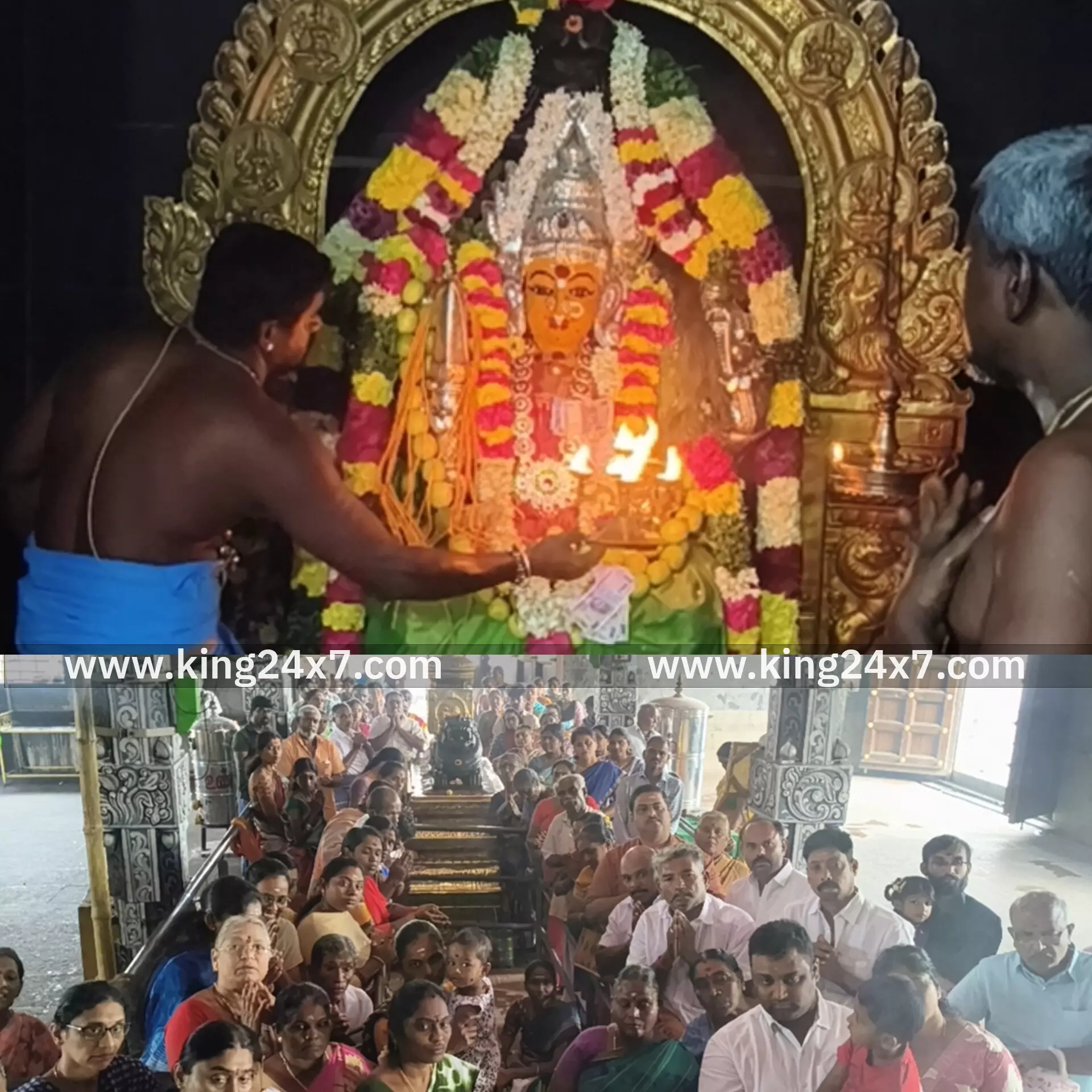 ராசிபுரம் ஸ்ரீ நித்திய சுமங்கலி மாரியம்மனுக்கு சிறப்பு அலங்காரம்..