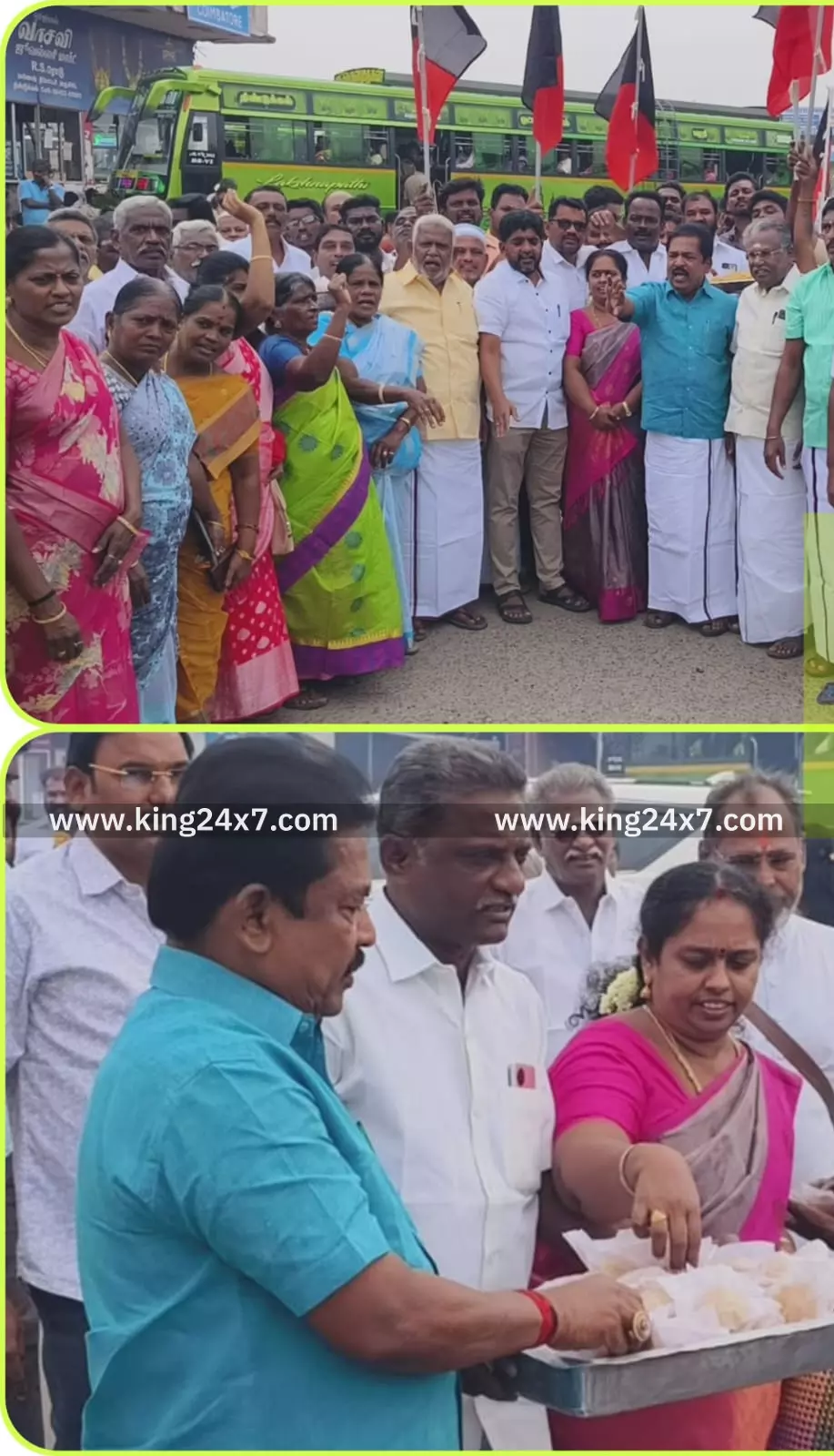 திண்டுக்கல் பேருந்து நிலையம் பகுதியில்