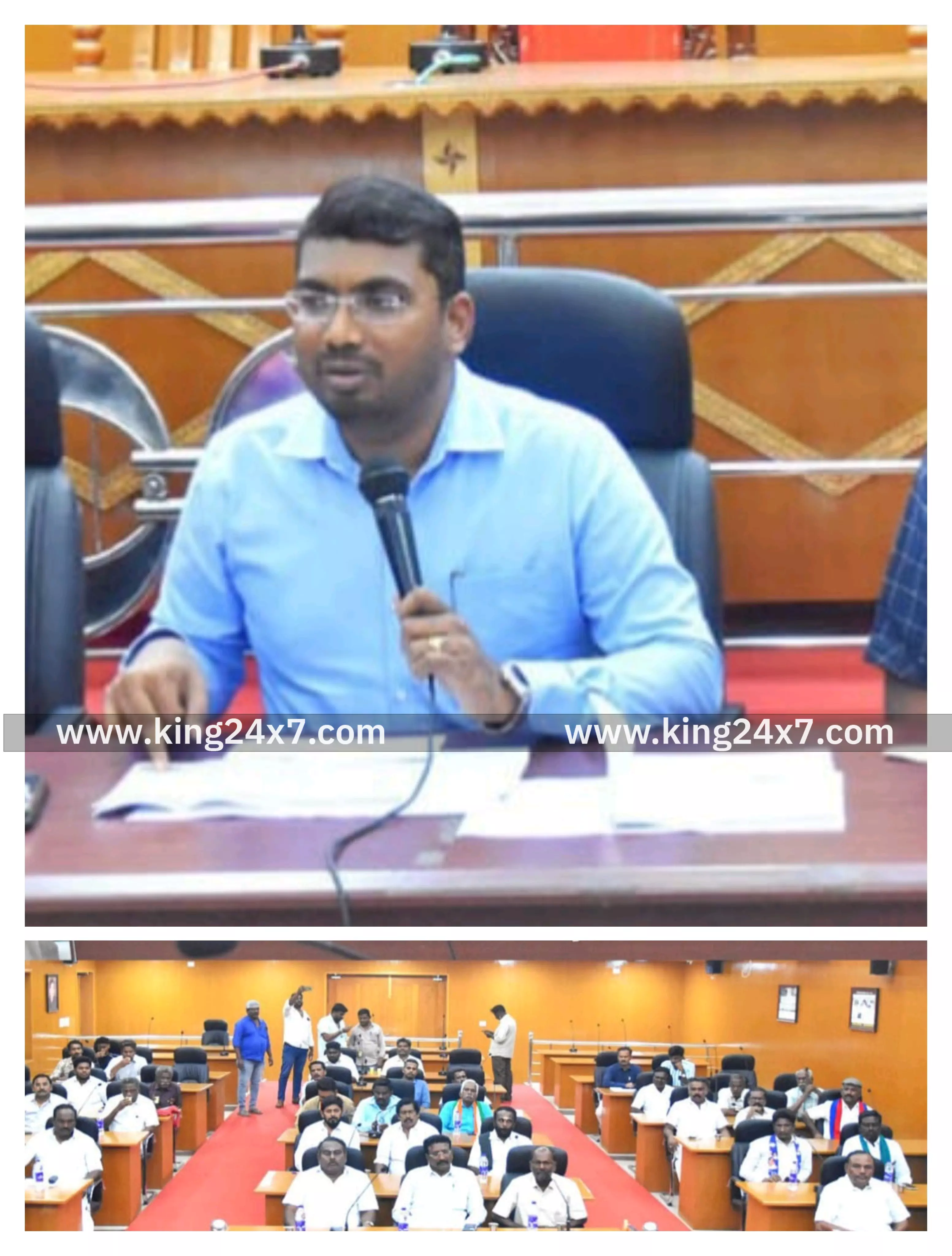 வாக்குச்சாவடி முகவர்களுக்கான கலந்தாய்வுக் கூட்டம் மாவட்ட தேர்தல் அலுவலர் மற்றும் மாவட்ட ஆட்சித் தலைவர் சரவணன் தலைமையில் நடைபெற்றது.