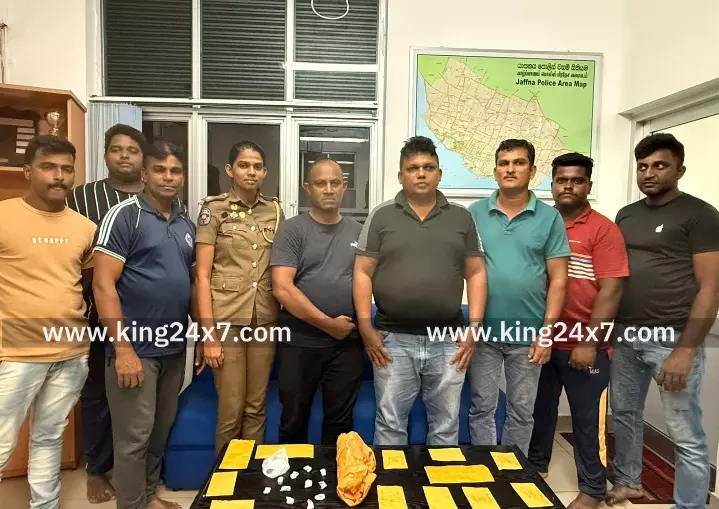 இலங்கையில் போதைப்பொருள் பறிமுதல் ஐந்து பேர் கைது