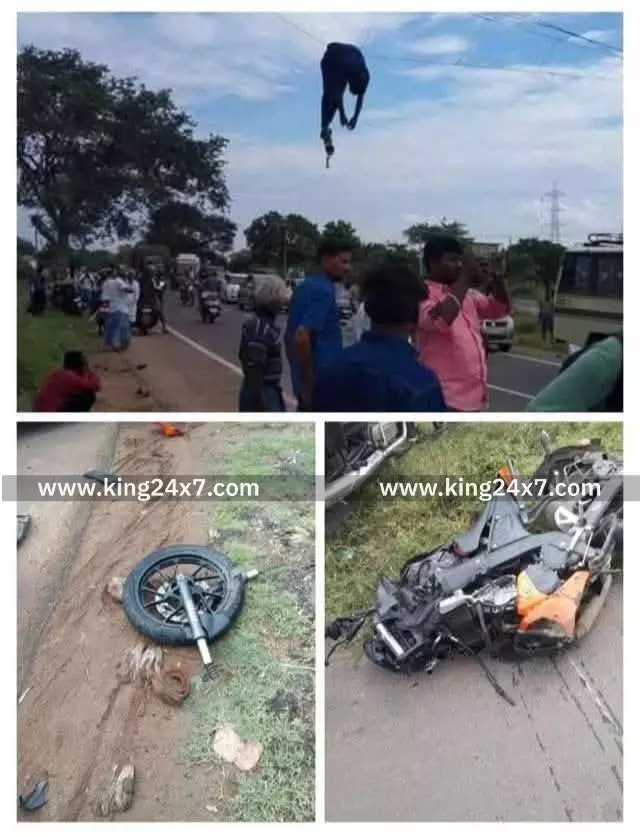 திண்டுக்கல் மாவட்டம் நிலக்கோட்டை அருகே இருசக்கர வாகன