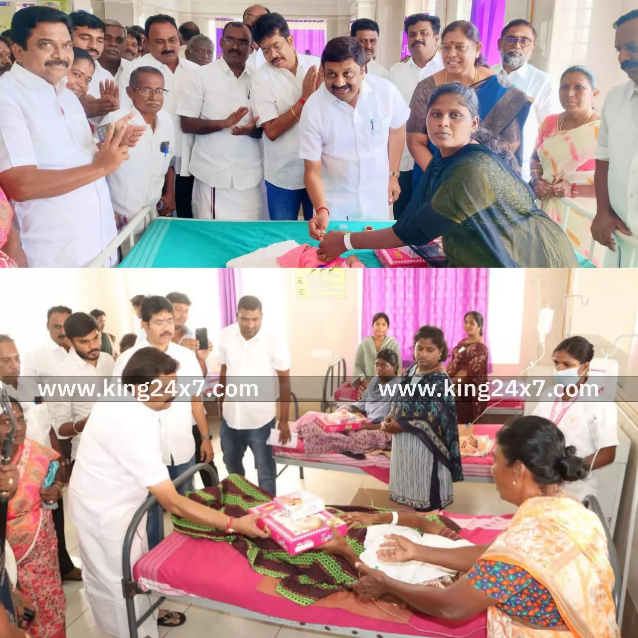 உதயநிதி ஸ்டாலின் பிறந்தநாளை முன்னிட்டு அரசு ஆஸ்பத்திரியில் பிறந்த குழந்தைகளுக்கு மோதிரம்: கே.ஆர்.என்.இராஜேஸ்குமார் எம்பி வழங்கினார்! உதயநிதி ஸ்டாலின் பிறந்தநாளை முன்னிட்டு அரசு ஆஸ்பத்திரியில் பிறந்த குழந்தைகளுக்கு மோதிரம்: கே.ஆர்.என்.இராஜேஸ்குமார் எம்பி வழங்கினார்!