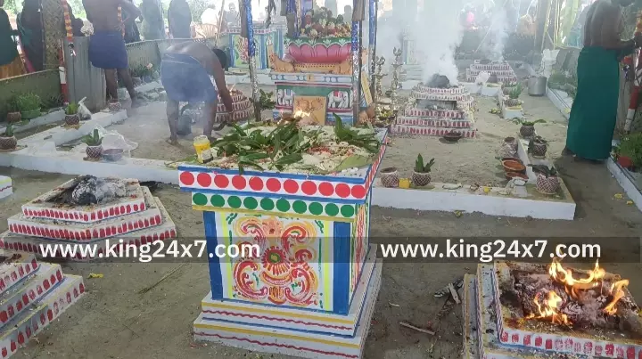 வெள்ளியணையில் ஸ்ரீ ஐயப்பன் ஆலயத்தில் மகா கும்பாபிஷேக விழா வெகு விமர்சையாக நடைபெற்றது.