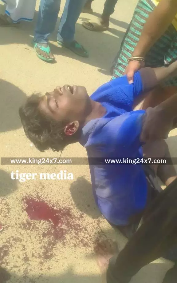 தேனி சின்னமனூரில் சாலை விபத்து