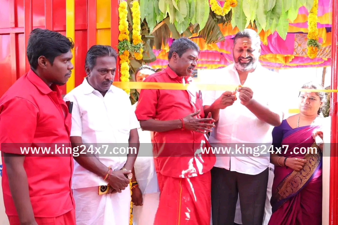 சங்கரன்கோவில் மேல்மருவத்தூர் ஆதிபராசக்தி வழிபாட்டு மன்ற கட்டிடம் எம்எல்ஏ கிருஷ்ணமுரளி திறந்து வைத்தார்