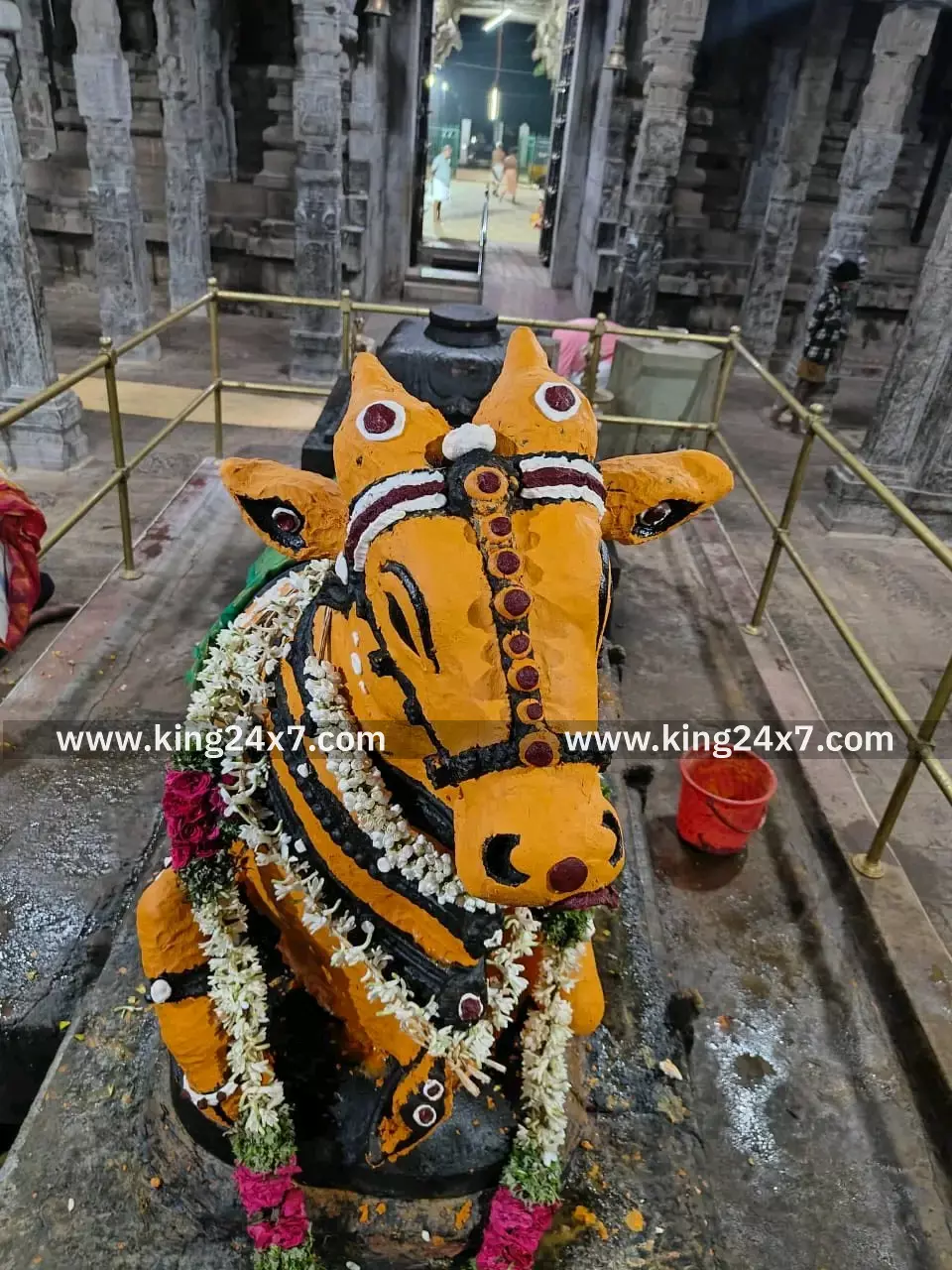 கடையம் கோவிலில் மூன்றாம் சோமவார சிறப்பு நந்தி முழுகாப்பு நிகழ்ச்சி