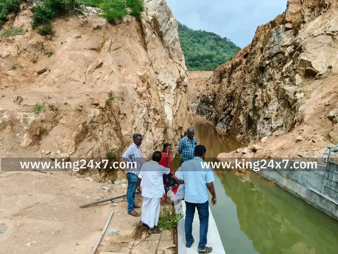 இராமநதி ஜம்புநதி இணைப்பு கால்வாய் திட்ட பணிகள் அதிகாரிகள் ஆய்வு