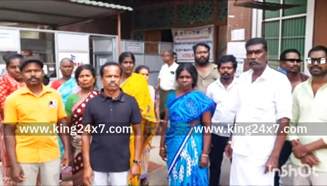 தி.மு.க. நிர்வாகியை கைது செய்ய வலியுறுத்தி காவல் நிலையத்தில் பொதுமக்கள் முற்றுகை!