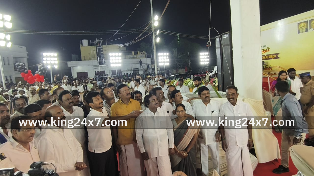 கருணாநிதி சிலை திறப்பு விழா.