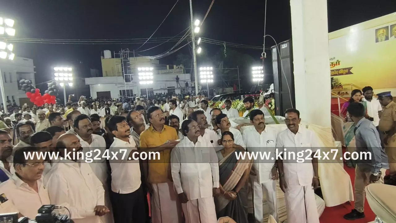 கருணாநிதி சிலை திறப்பு விழா.