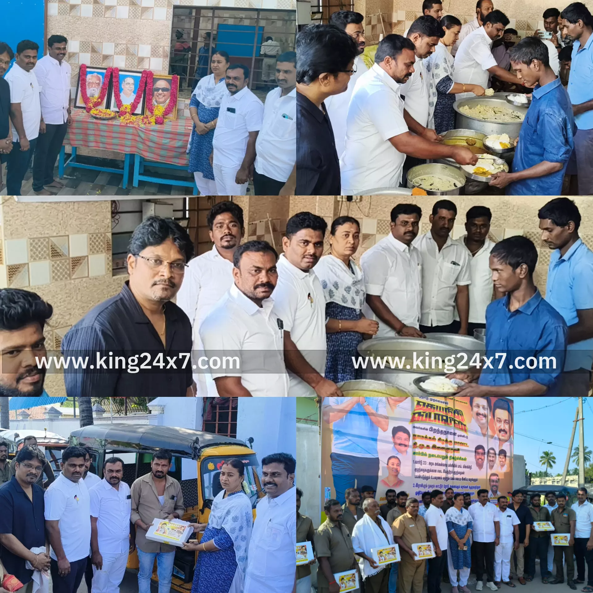 துணை முதல்வர் உதயநிதி ஸ்டாலின் பிறந்த நாளை முன்னிட்டு ராசிபுரத்தில் ஆதரவற்ற இல்லத்தில் நூற்றுக்கும் மேற்பட்டோருக்கு உணவு:  ஆட்டோ ஓட்டுநர்களுக்கு சீருடை வழங்கிய திமுக இளைஞரணி..