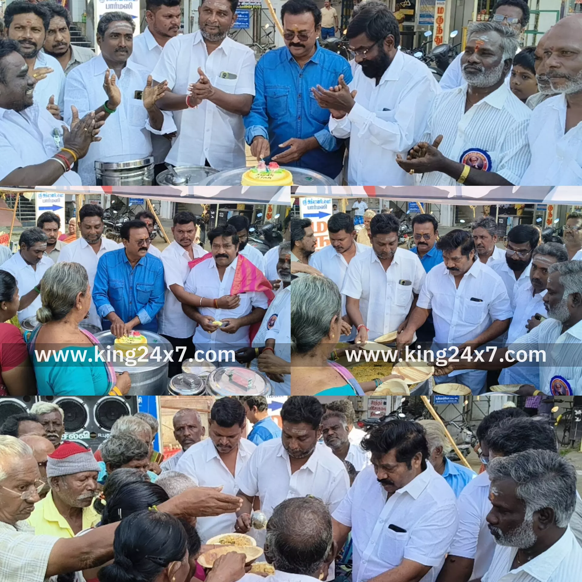 ராசிபுரத்தில் சூப்பர் ஸ்டார் ரஜினிகாந்த்  அவர்களின்  75.வது. பிறந்த நாள் ரசிகர்கள் பட்டாசு வெடித்து கேக் வெட்டி பொதுமக்களுக்கு அன்னதானம்..