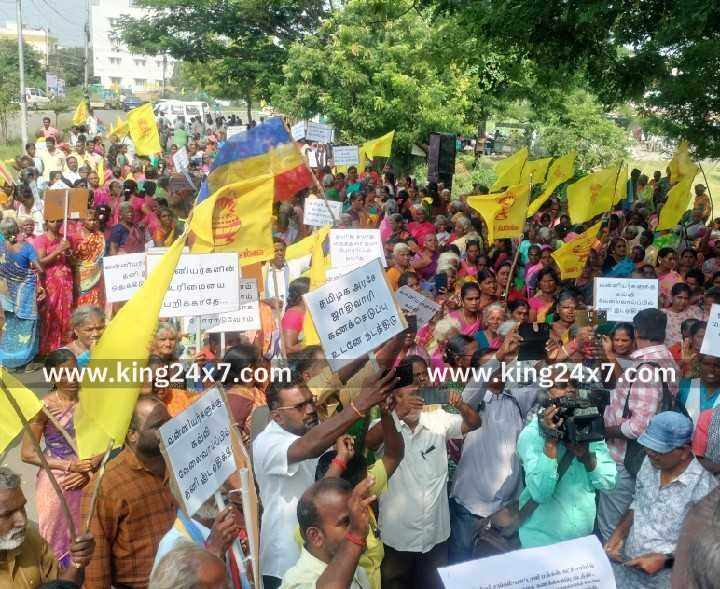 பாட்டாளி மக்கள் கட்சி சார்பில் ஆர்ப்பாட்டம்