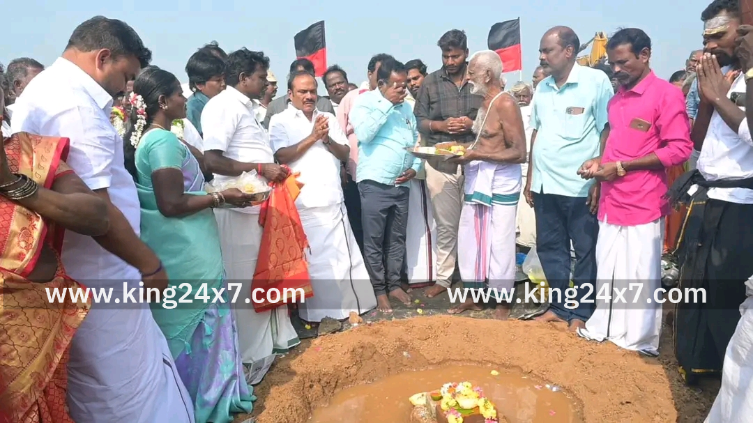 திட்டக்குடி: தரைப்பாலம் அமைக்க அடிக்கல் நாட்டல்