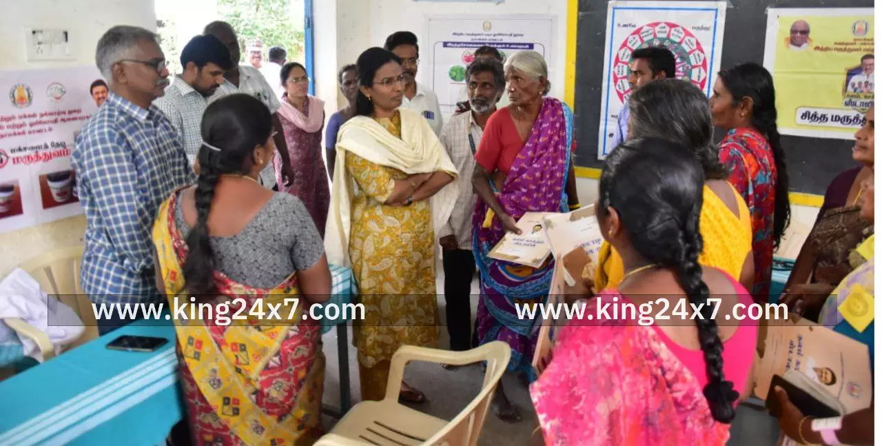 நாமக்கல் மற்றும் பரமத்திவேலூர் வட்டத்தில் நடைபெற்ற நலம் காக்கும் ஸ்டாலின்“ முகாமினை பார்வையிட்டு ஆய்வு மேற்கொண்ட மாவட்ட ஆட்ச்கியர். நாமக்கல் மற்றும் பரமத்திவேலூர் வட்டத்தில் நடைபெற்ற நலம் காக்கும் ஸ்டாலின்“ முகாமினை பார்வையிட்டு ஆய்வு மேற்கொண்ட மாவட்ட ஆட்ச்கியர்.