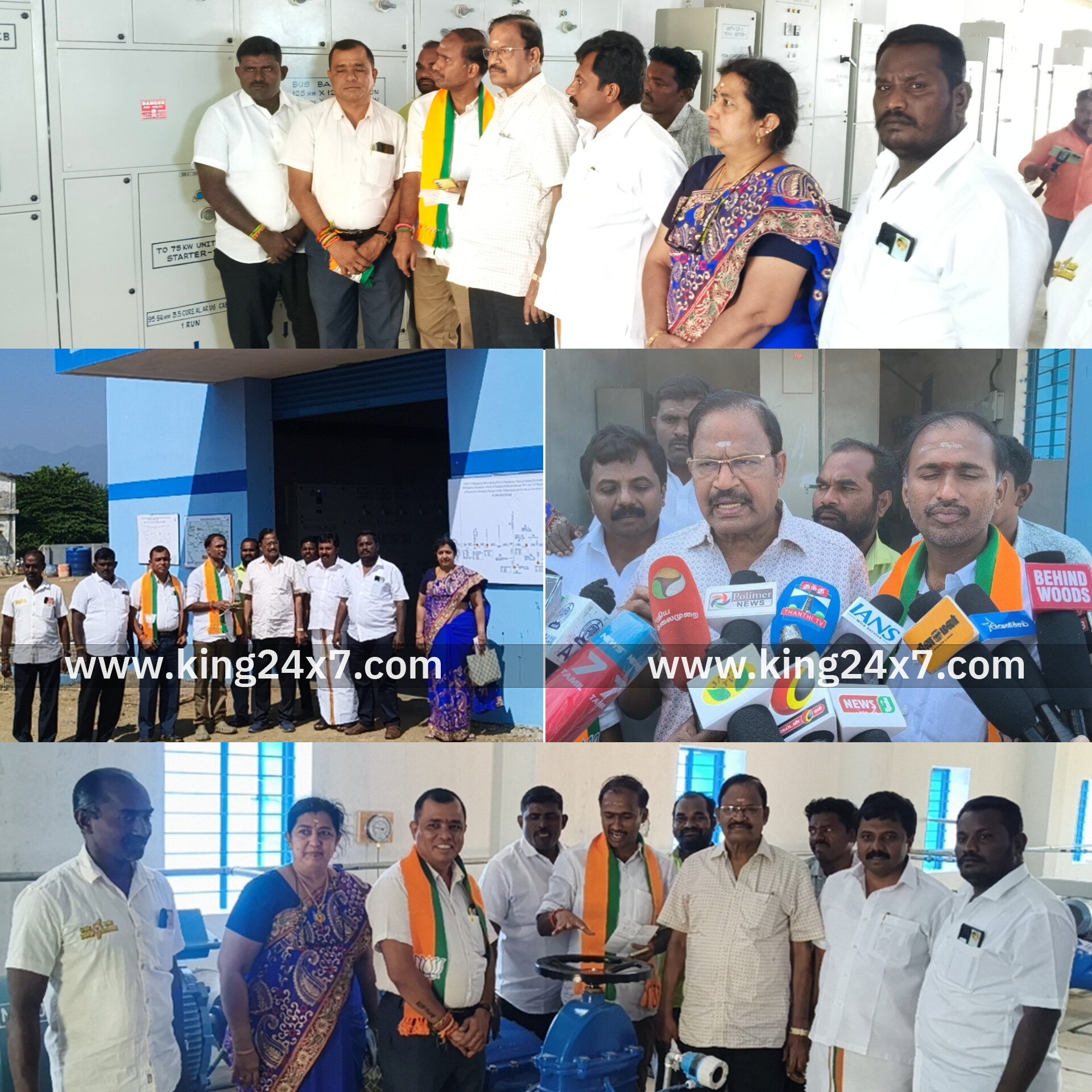 ராசிபுரம் கூட்டுக் குடிநீர் திட்ட நீருந்து நிலையத்தை பாஜக மாநிலத் துணைத் தலைவர் துரைசாமி பார்வையிட்டு, ஆய்வு செய்து பேட்டி