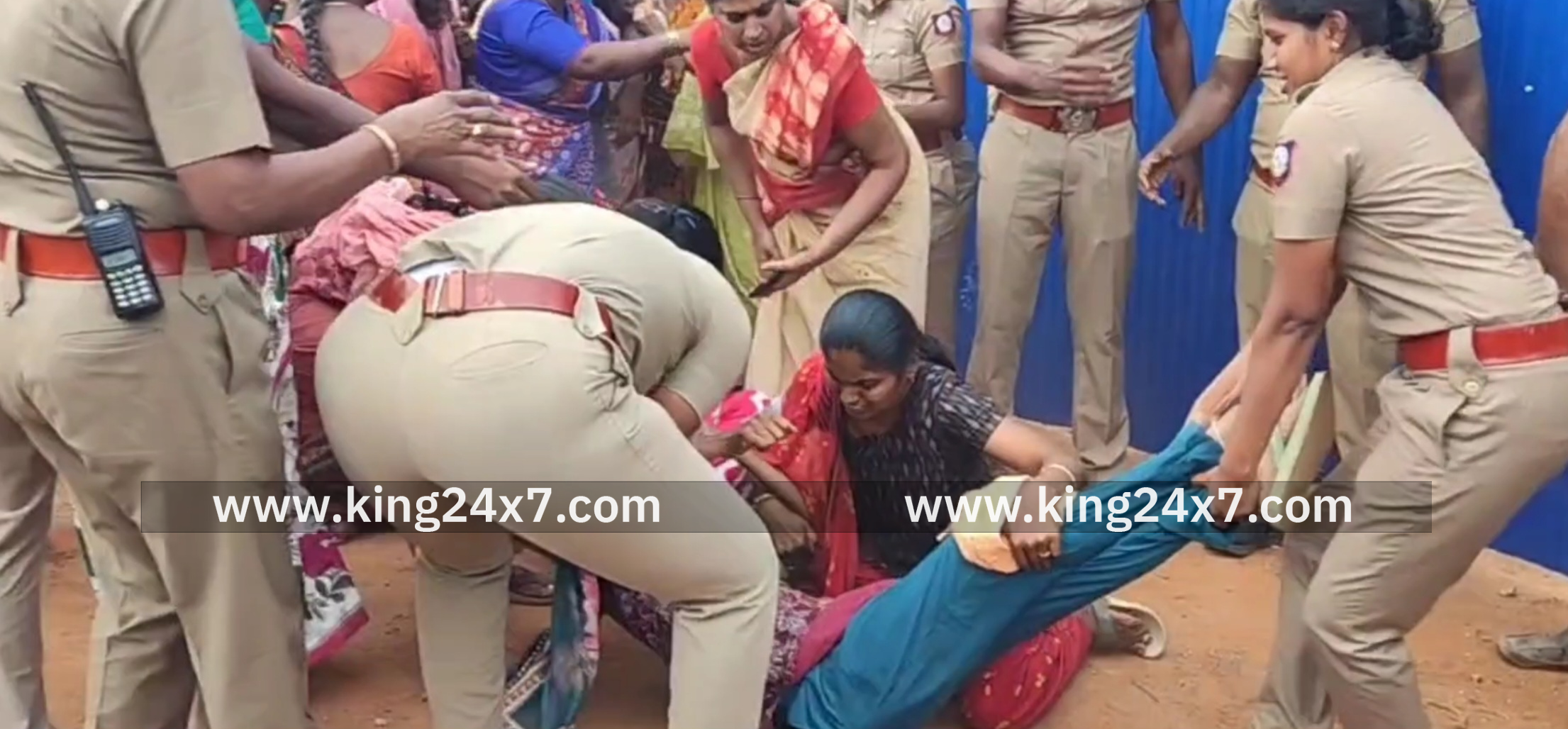 பல்லடத்தில் குப்பை கொட்ட எதிர்ப்பு தெரிவித்து 100க்கும் மேற்பட்டோர் கைது