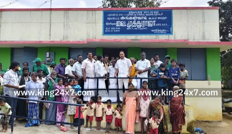 புதுக்கோட்டை கதுவாரிபட்டியில் ரூ.13 லட்சம் மதிப்பீட்டில் புதிய அங்கன்வாடி கட்டிடம்; சட்டமன்ற உறுப்பினர் வை. முத்துராஜா குத்துவிளக்கு ஏற்றி தொடங்கி வைப்பு!!