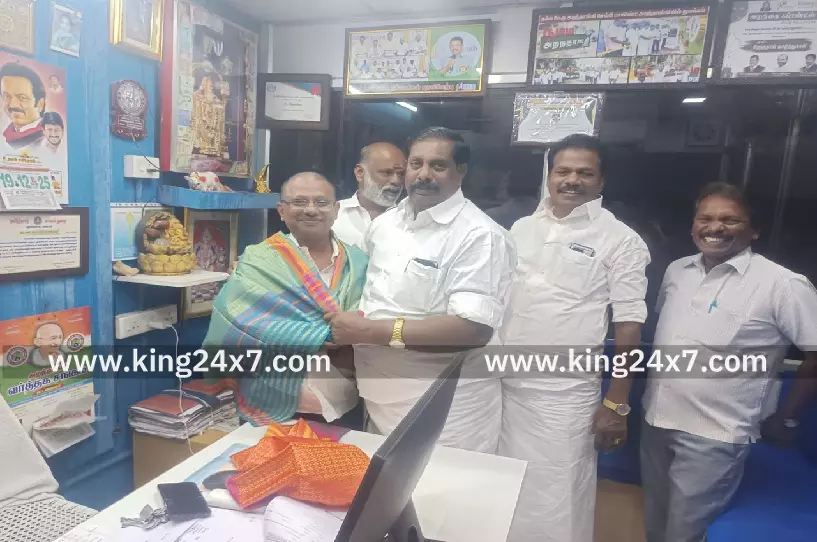 தமிழ்நாடு வணிகர் சங்கங்களின் பேரமைப்பு மாநில இணைச்செயலாளராக தங்கதுரை பொறுப்பேற்பு!!