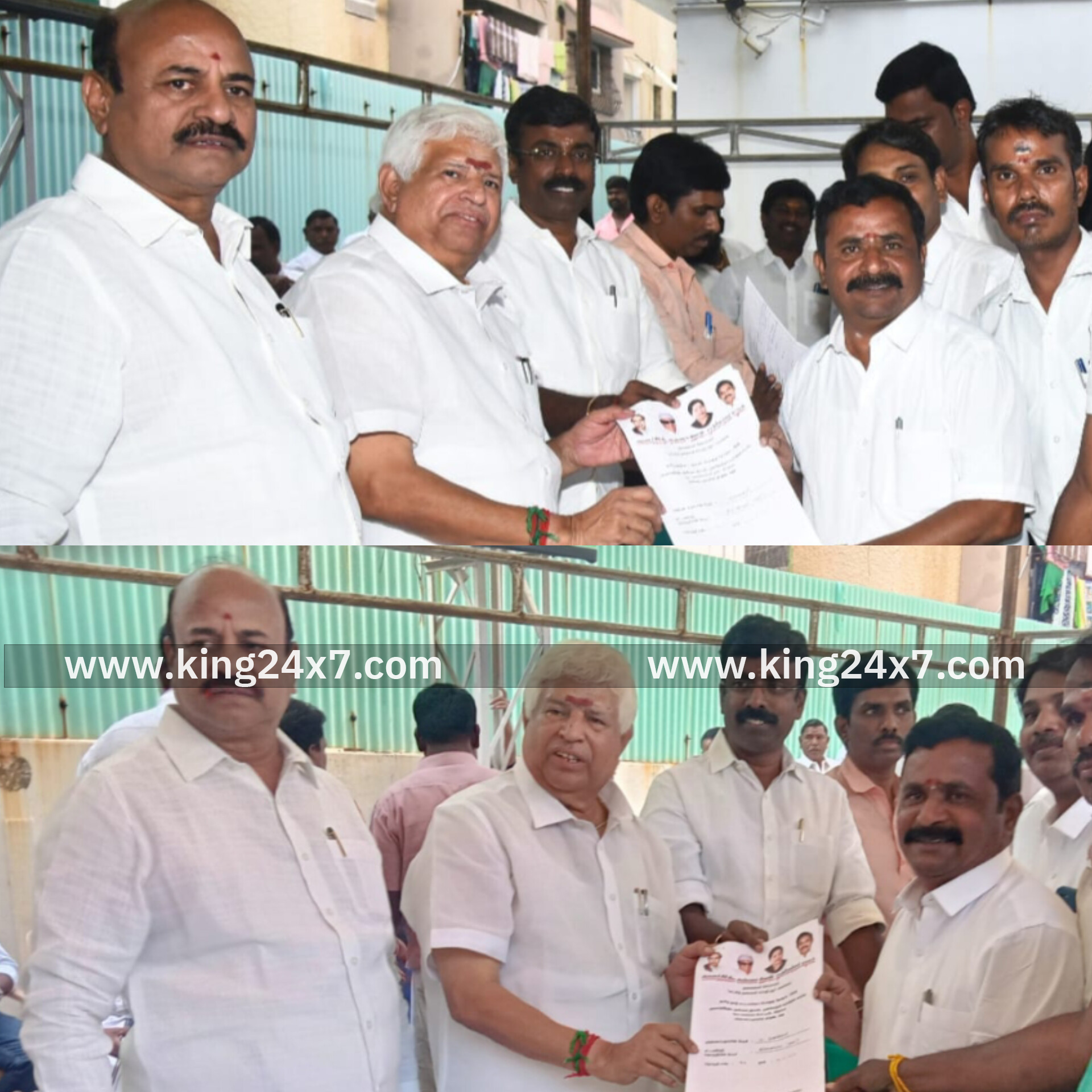 நாமக்கல் மாவட்ட இலக்கிய அணி துணைத்தலைவர் ப. முருகேசன்  விருப்ப மனு!! தாக்கல்...