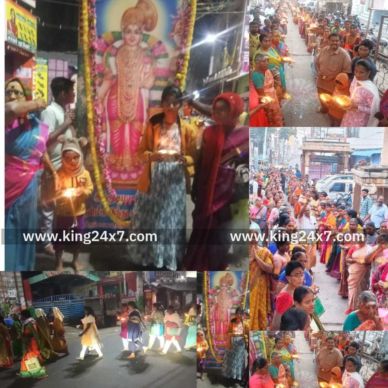 மார்கழி முதல் ஞாயிறு: நாமக்கல்லில் இந்து சமய பேரவையினர் திருவிளக்கு ஏந்தியபடி மலைக்கோட்டையைச் சுற்றி கிரிவலம் வந்தனர்!