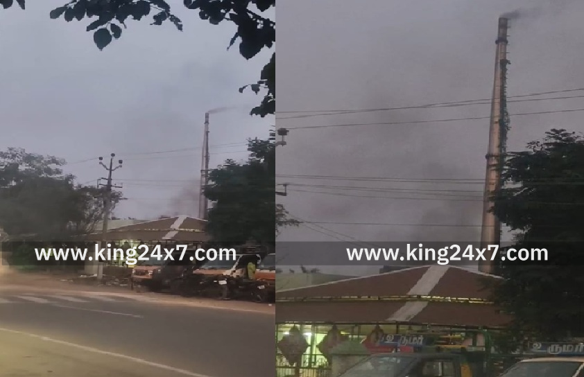 பழுதான எரிவாயு தகனமேடை புகைக்கூண்டு; கடும் புகை வெளியேற்றதால் மக்கள் அவதி!!