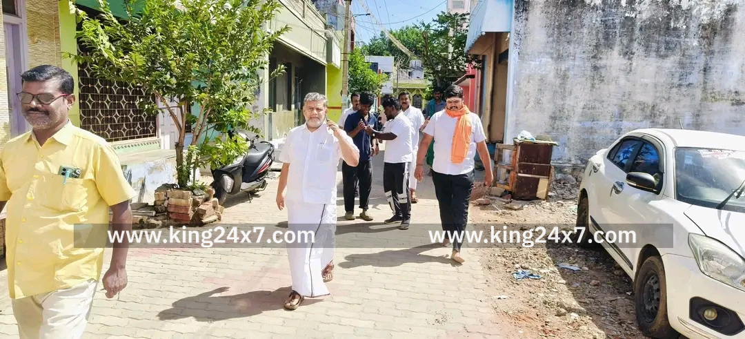 அடிப்படை வசதி குறித்து நகராட்சி சேர்மன் ஆய்வு