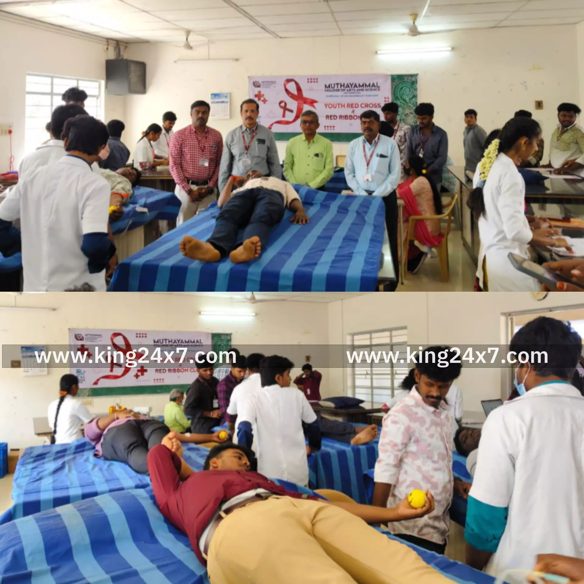 முத்தாயம்மாள் கலை மற்றும் அறிவியல் கல்லூரியில் இரத்ததான முகாம்...