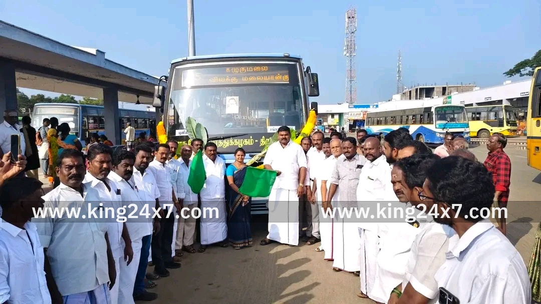 புதிய வழித்தட பேருந்துகள் எம்எல்ஏ துவக்கி வைத்தார்