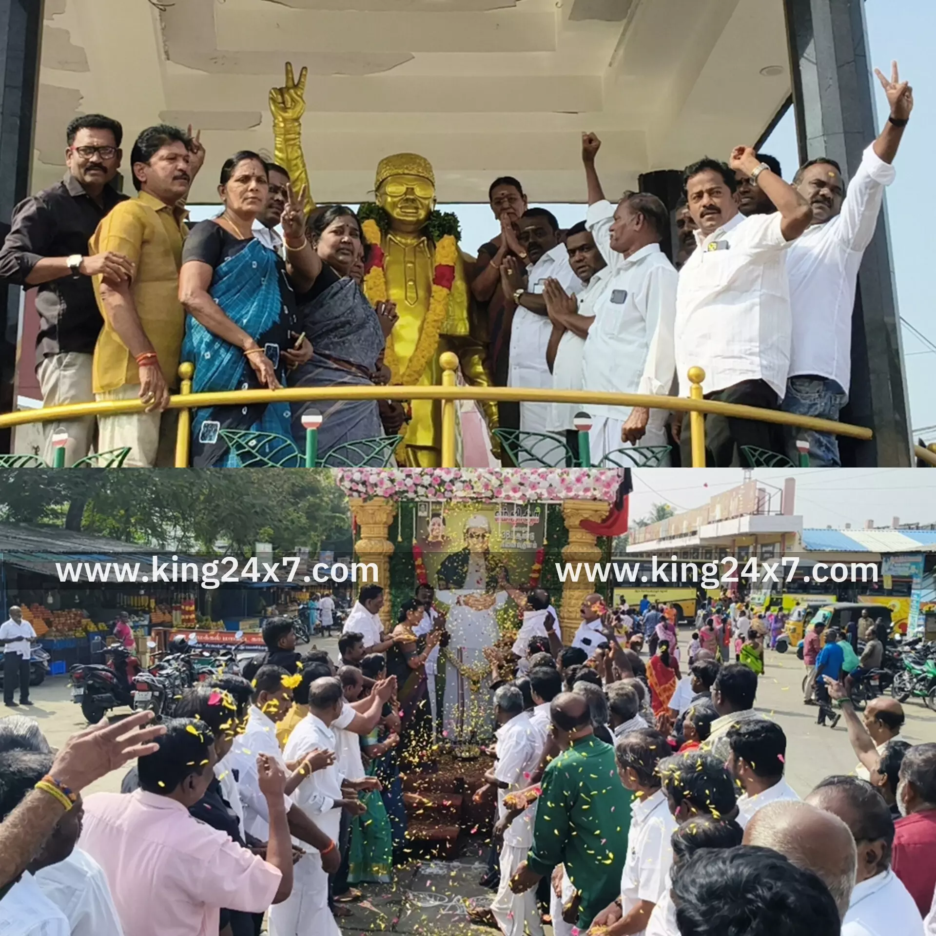 ராசிபுரத்தில் அதிமுக சார்பில் முன்னாள் முதல்வர் எம்ஜிஆரின் 38-வது நினைவு தினம் முன்னாள் அமைச்சர் சரோஜா நினைவஞ்சலி..