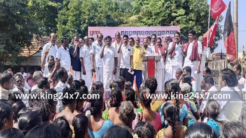 கந்தர்வ கோட்டையில் மத்திய பாஜக அரசை கண்டித்து மதச்சார்பற்ற முற்போக்கு கூட்டணி கட்சி ஆர்ப்பாட்டம்!!